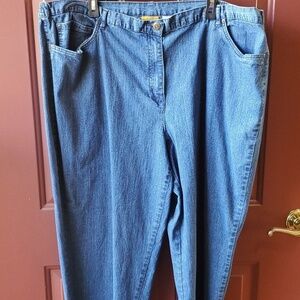 Ruby Rd 78% cotton 4 pocket jeans size 24 inseam 28